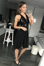Load image into Gallery viewer, PINK BOOM DRESS BLACK 44016-2