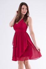 Load image into Gallery viewer, EVA & LOLA DRESS burgundy 58005-3