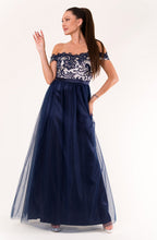 Load image into Gallery viewer, EVA & LOLA DRESS NAVY BLUE 60010-3
