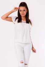 Load image into Gallery viewer, BLOUSE -WHITE 48028-1