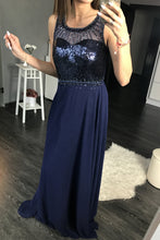 Load image into Gallery viewer, EVA & LOLA DRESS NAVY 44005-2