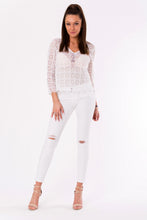 Load image into Gallery viewer, BLOUSE -WHITE 48024-1