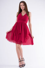 Load image into Gallery viewer, EVA & LOLA DRESS burgundy 58005-3