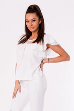 Load image into Gallery viewer, BLOUSE -WHITE 48028-1
