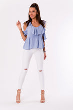 Load image into Gallery viewer, BLOUSE -BLUE 48027-4