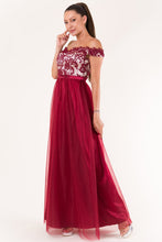 Load image into Gallery viewer, EVA & LOLA DRESS burgundy 60010-1