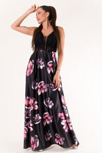 Load image into Gallery viewer, EVA & LOLA FLOWERS DRESS ROYAL BLACK 60006-2