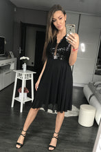 Load image into Gallery viewer, PINK BOOM DRESS BLACK 44016-2