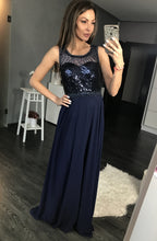 Load image into Gallery viewer, EVA & LOLA DRESS NAVY 44005-2