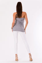 Load image into Gallery viewer, BLOUSE -GRAY 48016-1