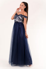 Load image into Gallery viewer, EVA & LOLA DRESS NAVY BLUE 60010-3
