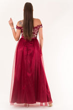Load image into Gallery viewer, EVA & LOLA DRESS burgundy 60010-1