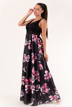 Load image into Gallery viewer, EVA & LOLA FLOWERS DRESS ROYAL BLACK 60006-2