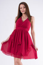 Load image into Gallery viewer, EVA & LOLA DRESS burgundy 58005-3