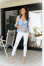 Load image into Gallery viewer, BLOUSE -BLUE 48027-4