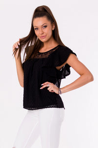 BLOUSE -BLACK 48028-4