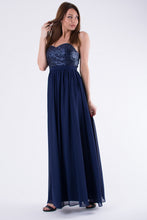 Load image into Gallery viewer, EVA &amp; LOLA DRESS NAVY BLUE 58004-2
