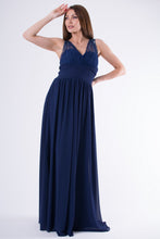 Load image into Gallery viewer, EVA &amp; LOLA DRESS NAVY BLUE 58003-4
