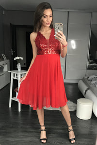 PINK BOOM  DRESS - RED 44016-1