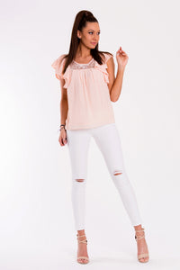 BLOUSE -POWDER PINK 48028-2