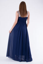 Load image into Gallery viewer, EVA &amp; LOLA DRESS NAVY BLUE 58002-3
