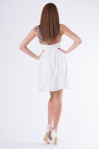 EVA & LOLA DRESS WHITE 58005-7