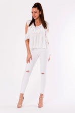 Load image into Gallery viewer, BLOUSE -WHITE 48027-2
