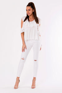 BLOUSE -WHITE 48027-2