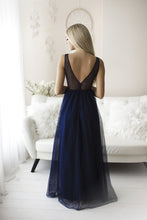 Load image into Gallery viewer, SENAT SPECIAL DRESS BNAVY BLUE 64014-4
