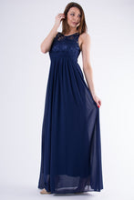 Load image into Gallery viewer, EVA &amp; LOLA DRESS NAVY BLUE 58001-2
