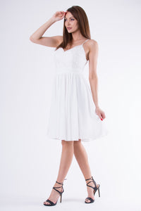 EVA & LOLA DRESS WHITE 58007-4