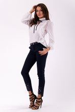 Load image into Gallery viewer, TROUSERS+BELT -NAVYBLUE46007-2
