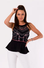 Load image into Gallery viewer, BLOUSE -BLACK 48010-2
