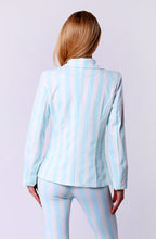 Load image into Gallery viewer, 4306-2 Pastel striped jacket - blue
