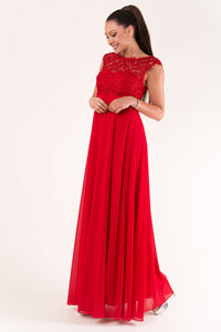 EVA & LOLA DRESS ROYAL RED 60005-6