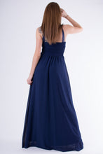 Load image into Gallery viewer, EVA &amp; LOLA DRESS NAVY BLUE 58003-4
