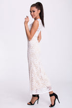 Load image into Gallery viewer, EMAMODA DRESS - WHITE cream-17005-3
