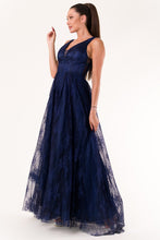 Load image into Gallery viewer, EVA &amp; LOLA DRESS NAVY BLUE 60007-2
