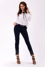 Load image into Gallery viewer, TROUSERS+BELT -NAVYBLUE46007-2
