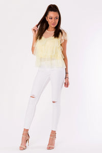 BLOUSE - yellow 48025-3