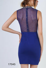 Load image into Gallery viewer, SOKY SOKA DRESS ROYAL BLUE 53019-1
