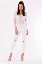 Load image into Gallery viewer, BLOUSE -WHITE 48024-1
