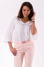 Load image into Gallery viewer, BLOUSE -WHITE 46030-2
