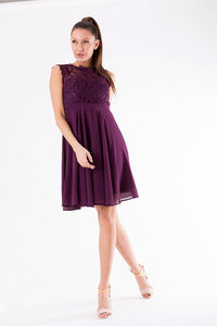 EVA & LOLA DRESS plum 26012-11