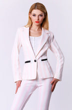 Load image into Gallery viewer, 4306-1 Pastel striped jacket - pink
