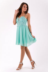 EVA&LOLA  DRESS GREEN 46040-1