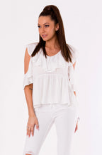 Load image into Gallery viewer, BLOUSE -WHITE 48027-2
