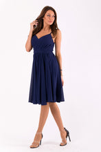 Load image into Gallery viewer, EVA&amp;LOLA  DRESS NAVY BLUE 46039-4
