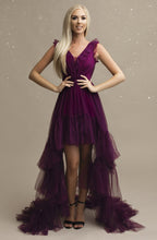 Load image into Gallery viewer, SENAT PRINCESS DRESS EGGPLANT 67001-3
