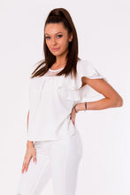 Load image into Gallery viewer, BLOUSE -WHITE 48028-1
